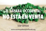 La Confederación Intersindical se suma a la campaña internacional «El Sahara no se vende», contra el expolio de los recursos naturales del Sahara Occidental