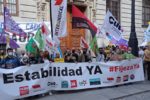 Los Sindicatos de Clase continuarán con las movilizaciones en los diferentes territorios hasta conseguir la estabilización real del personal temporal en abuso.