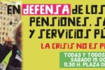 La Confederación Intersindical apoya la movilización en defensa de salarios, pensiones, sanidad y servicios público