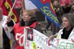 La Confederación Intersindical con la clase trabajadora francesa