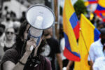 La Confederación Intersindical con las centrales sindicales colombianas