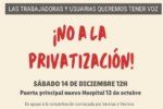 Apoyo a las movilizaciones del Hospital 12 de Octubre