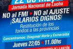 APOYO A LA JORNADA NACIONAL DE LUCHA EN ARGENTINA
